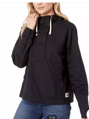 The North Face Shipler Anorak Black Jacket Pullover Hoodie XL